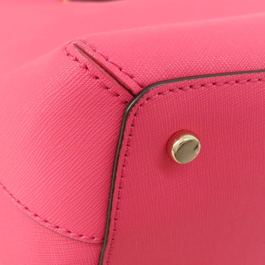 Kate Spade Handbag PVC pink logo 2WAY Women Used Authentic