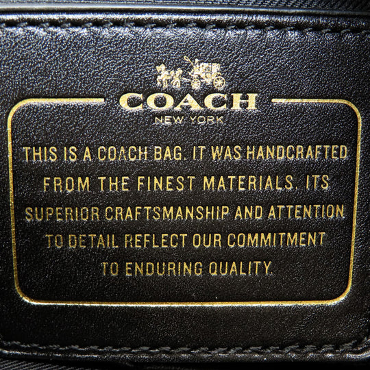 COACH Shoulder Bag 34998 leather black one belt studs 2WAY