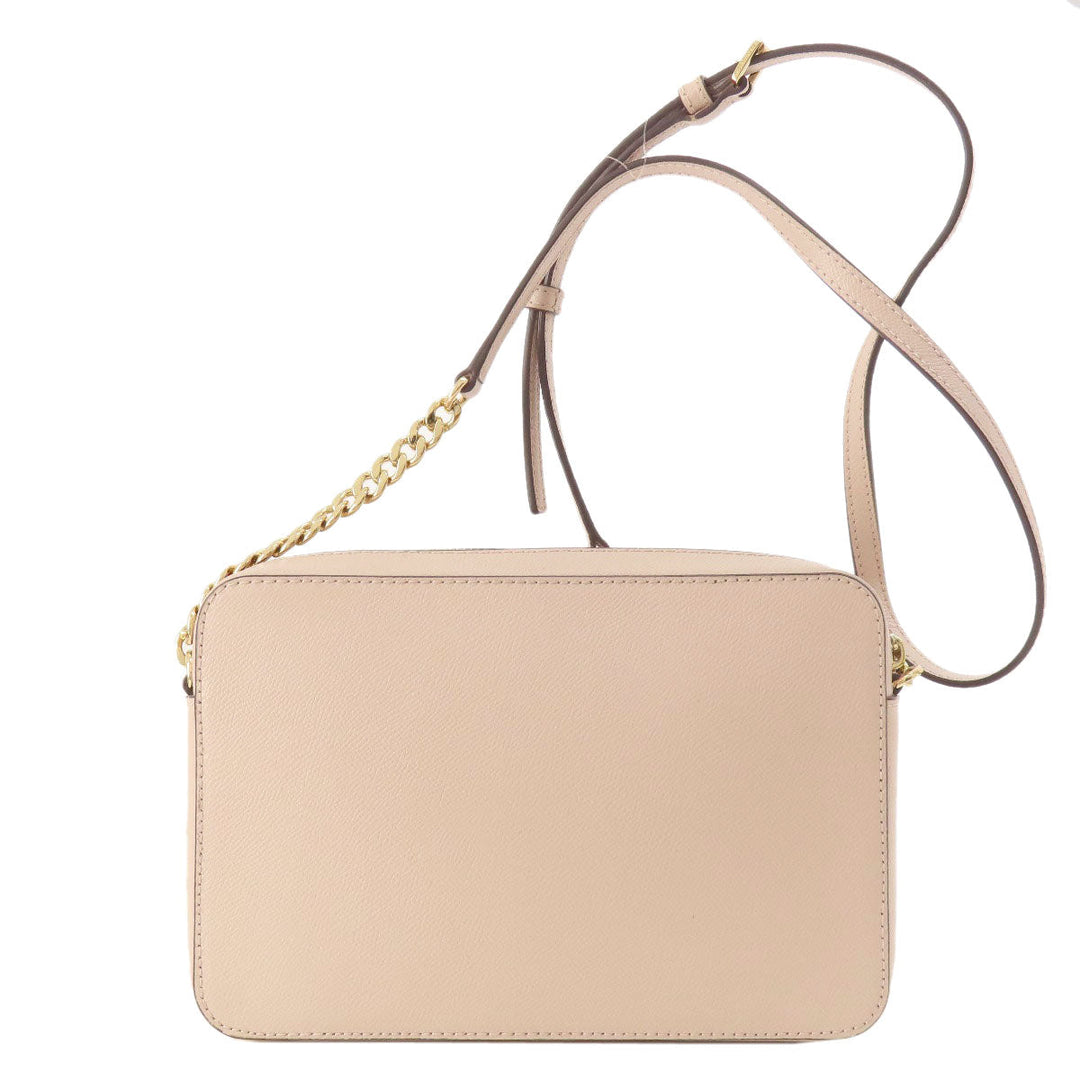 MICHAEL KORS Shoulder Bag leather pink ChainShoulder Women Used Authentic