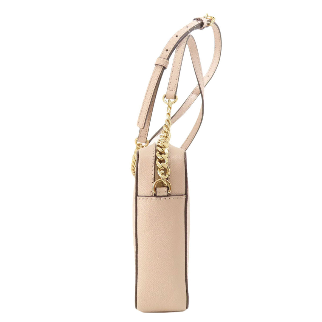 MICHAEL KORS Shoulder Bag leather pink ChainShoulder Women Used Authentic