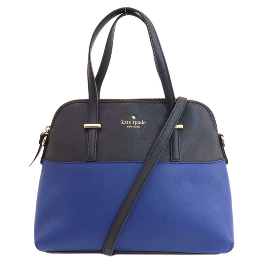 Kate Spade Handbag PVC blue logo 2WAY Women Used Authentic