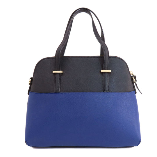 Kate Spade Handbag PVC blue logo 2WAY Women Used Authentic
