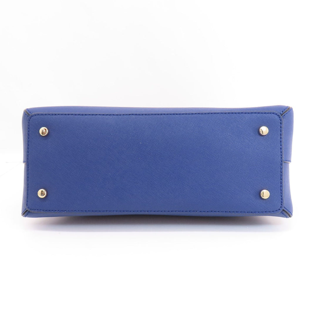Kate Spade Handbag PVC blue logo 2WAY Women Used Authentic