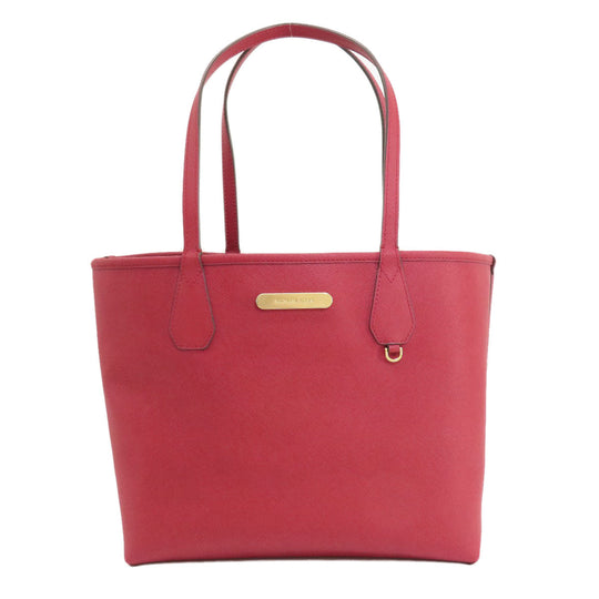 MICHAEL KORS Tote Bag PVC Brown logo reversible Women Used Authentic