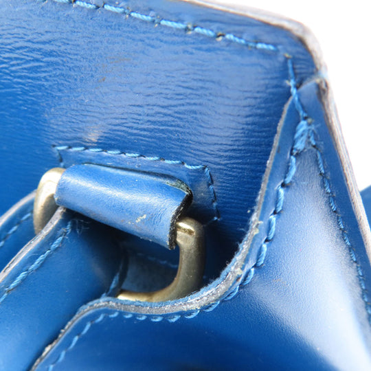 LOUIS VUITTON Tote Bag M52255 Epi blue Cluny Toledo Blue Women Used Authentic