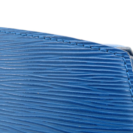 LOUIS VUITTON Tote Bag M52255 Epi blue Cluny Toledo Blue Women Used Authentic