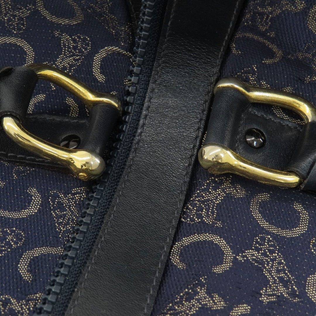 CELINE Boston Duffel bag canvas Navy C saluki Women(Unisex) Used Authentic