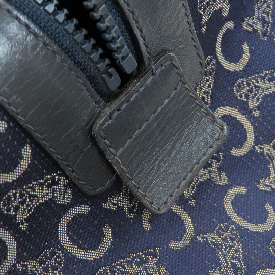 CELINE Boston Duffel bag canvas Navy C saluki Women(Unisex) Used Authentic