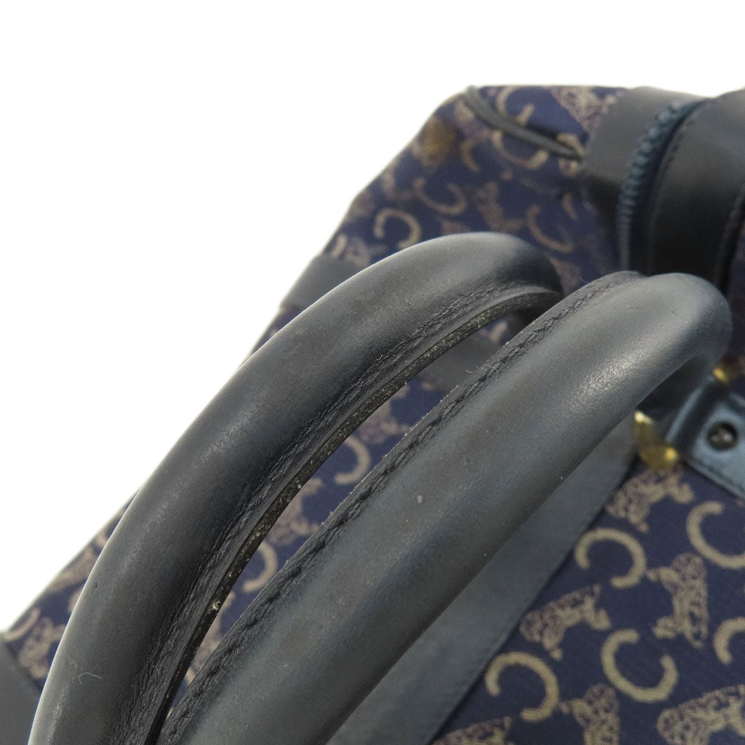 CELINE Boston Duffel bag canvas Navy C saluki Women(Unisex) Used Authentic