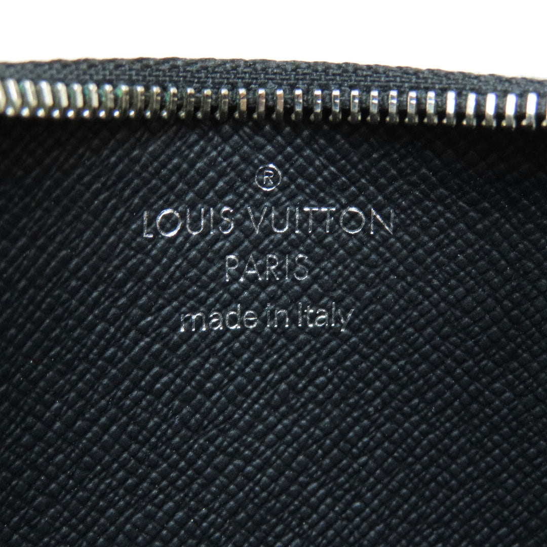 LOUIS VUITTON Coin case N64038 Damier canvas black Coin Card Holder Damier Graphite mens Used Authentic