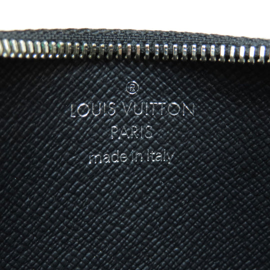 LOUIS VUITTON Coin case N64038 Damier canvas black Coin Card Holder Damier Graphite mens Used Authentic