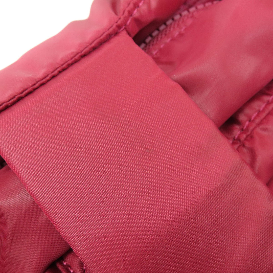 MICHAEL KORS Tote Bag Nylon Red 2WAY Women Used Authentic