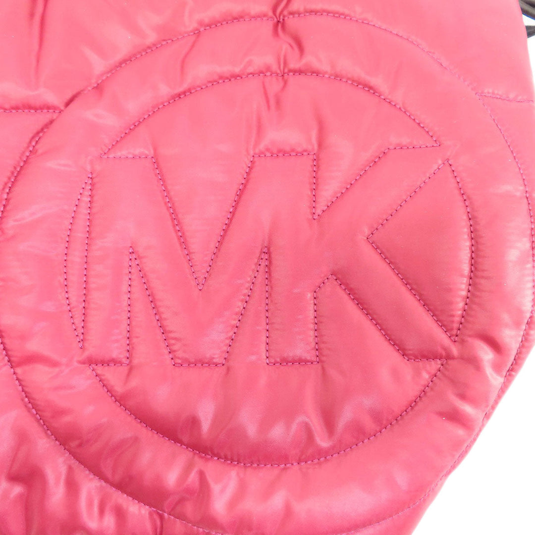 MICHAEL KORS Tote Bag Nylon Red 2WAY Women Used Authentic