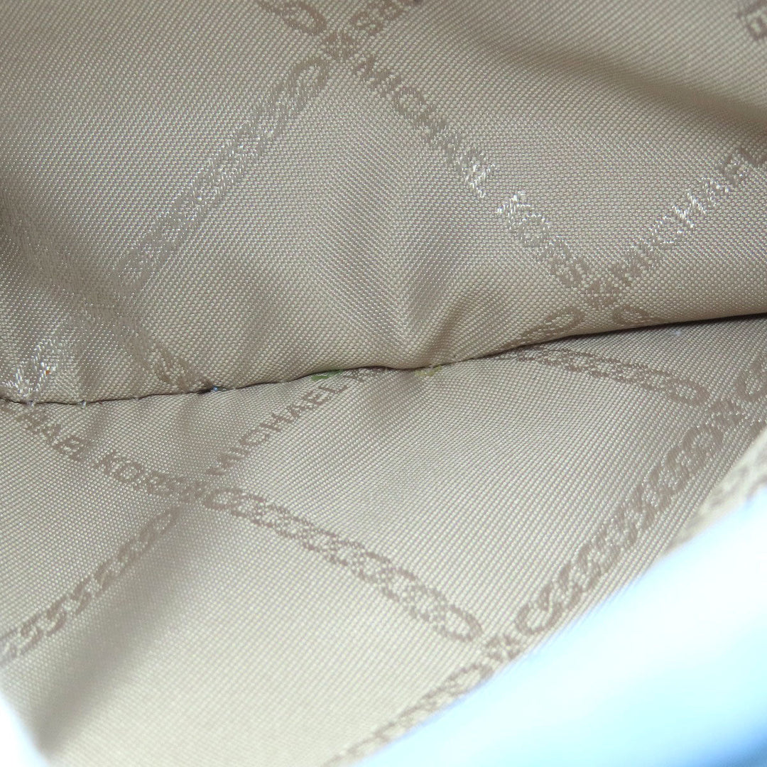 MICHAEL KORS Handbag leather blue logoMetal 2WAY