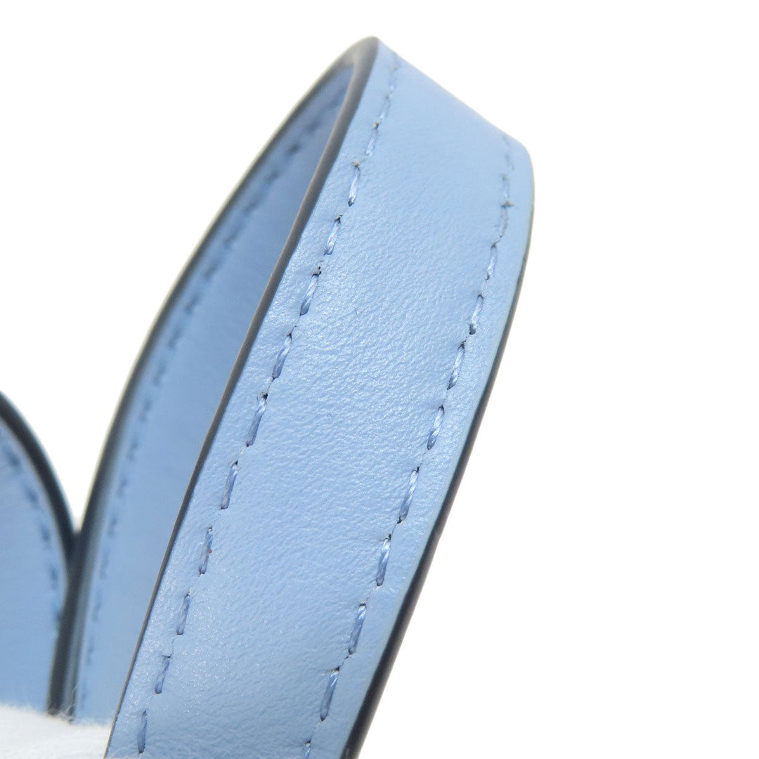 MICHAEL KORS Handbag leather blue logoMetal 2WAY