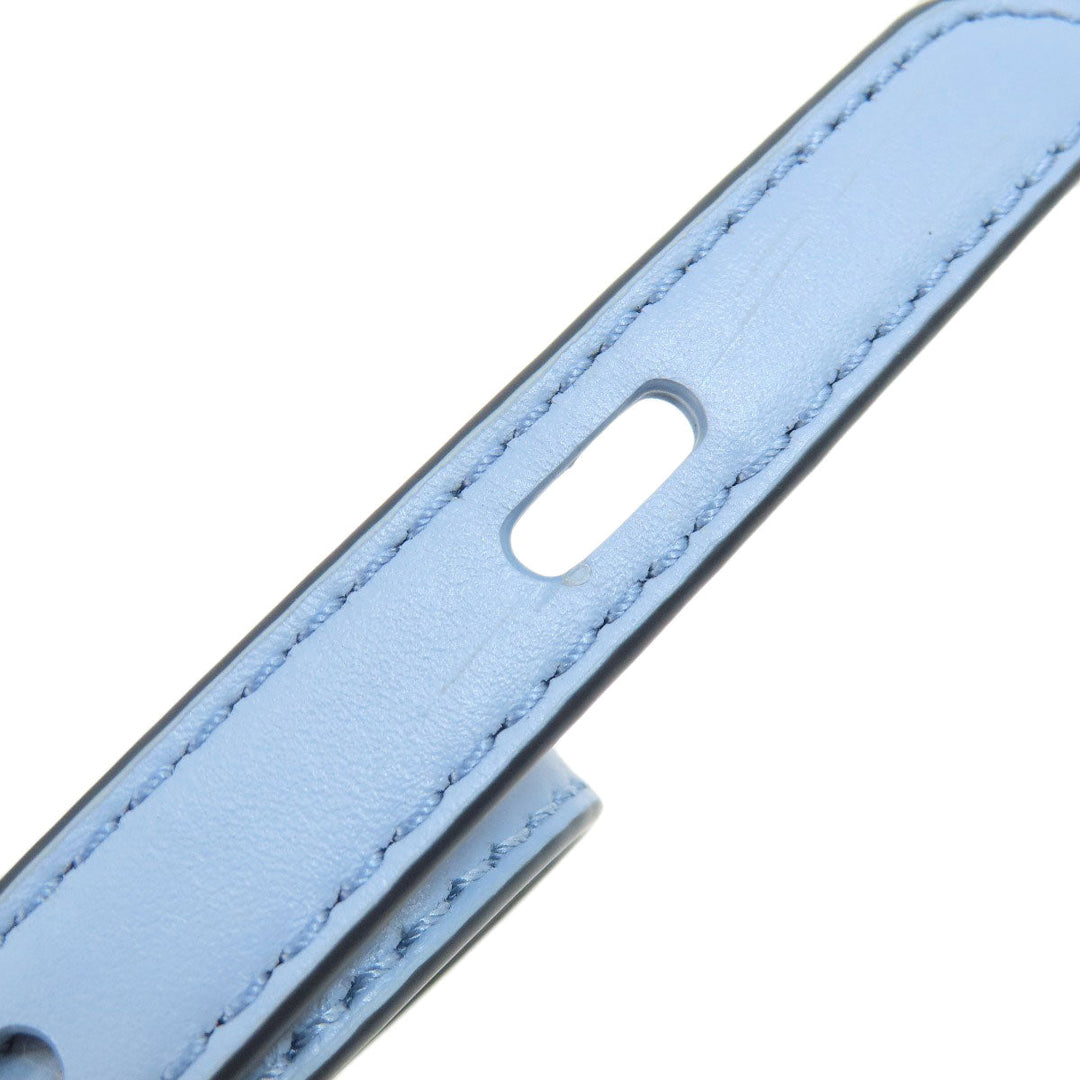 MICHAEL KORS Handbag leather blue logoMetal 2WAY