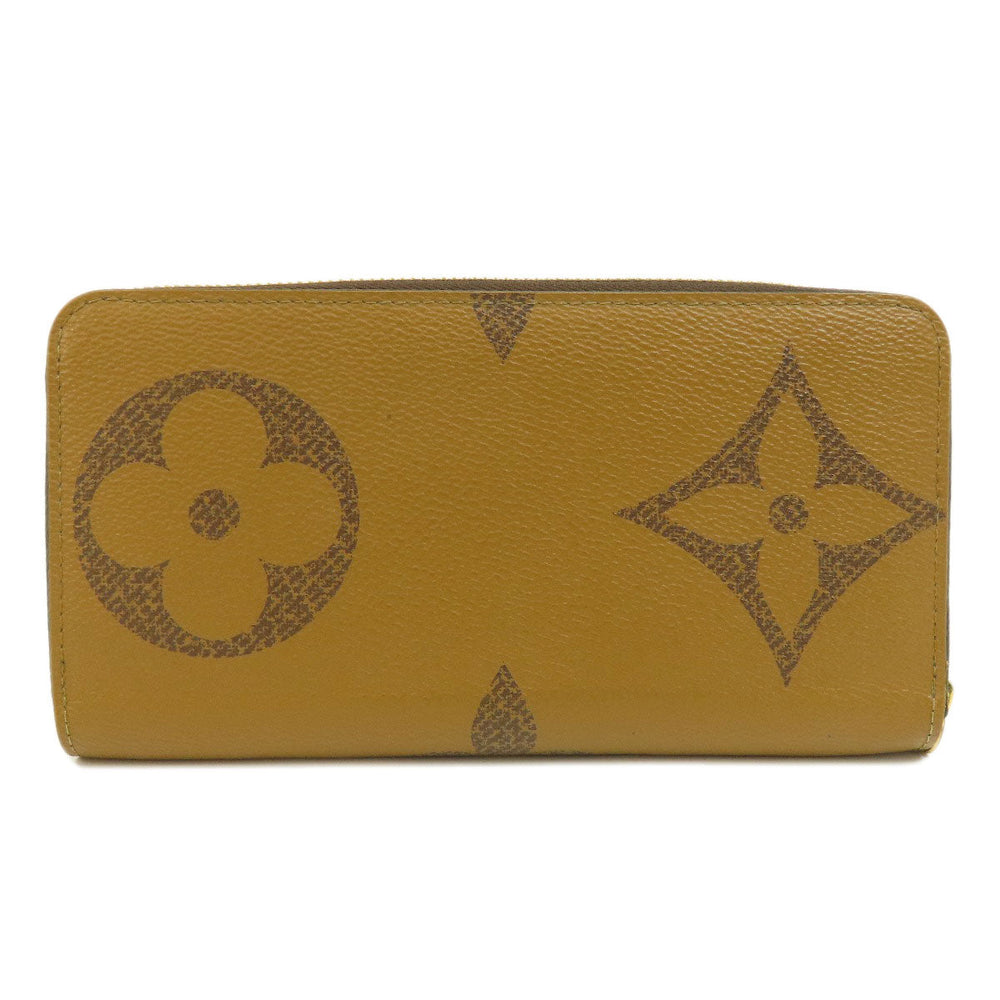 LOUIS VUITTON Long Wallet Purse M69353 Giant monogram canvas Brown Zippy Wallet Monogram Reverse Women Used Authentic
