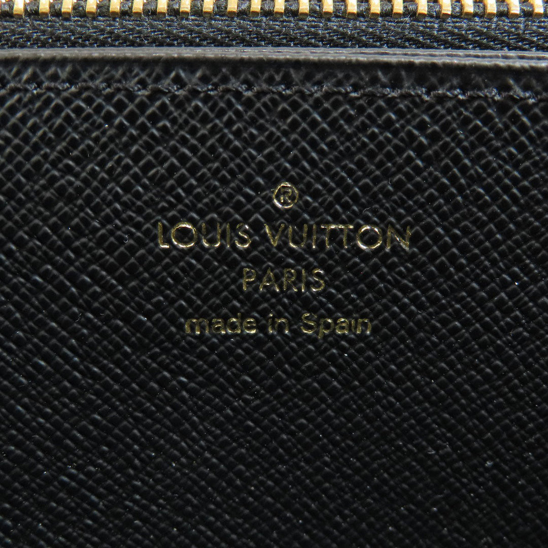 LOUIS VUITTON Long Wallet Purse M69353 Giant monogram canvas Brown Zippy Wallet Monogram Reverse Women Used Authentic