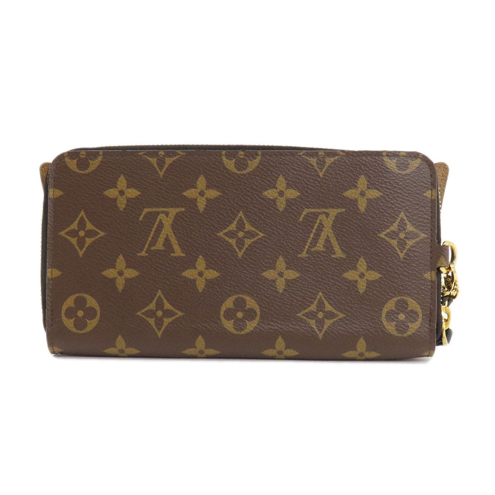 LOUIS VUITTON Long Wallet Purse M68796 Monogram reverse Brown Zippy Wallet Monogram Reverse Shady Women Used Authentic
