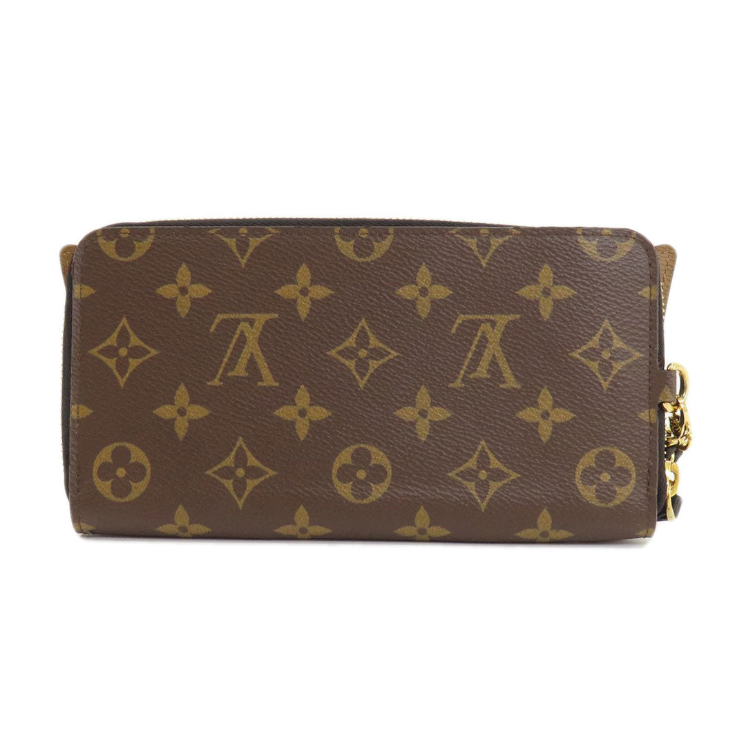 LOUIS VUITTON Long Wallet Purse M68796 Monogram reverse Brown Zippy Wallet Monogram Reverse Shady Women Used Authentic