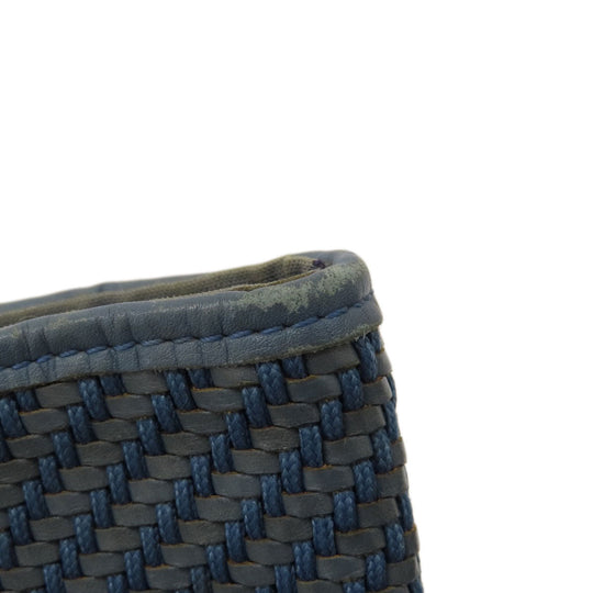 HERMES Handbag Cloth material Navy Amedaba Women Used Authentic