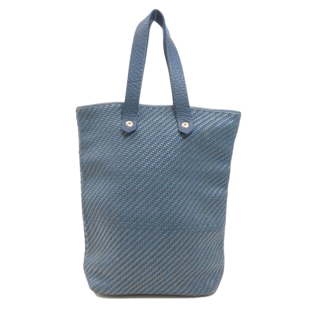 HERMES Handbag Cloth material Navy Amedaba Women Used Authentic