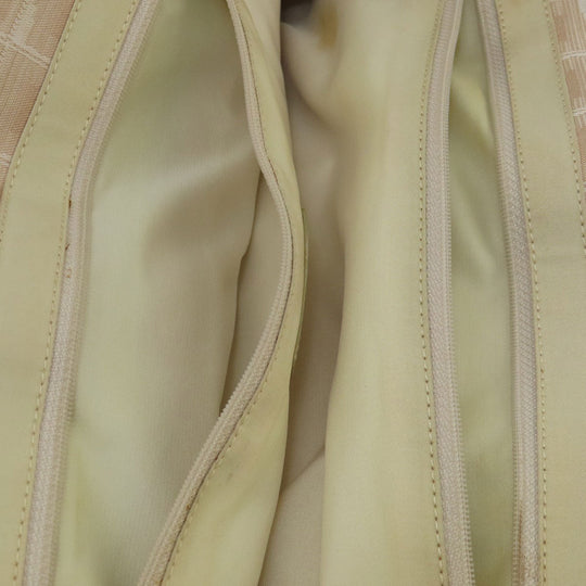 CHANEL Tote Bag Nylon jacquard beige New Travel Line MM