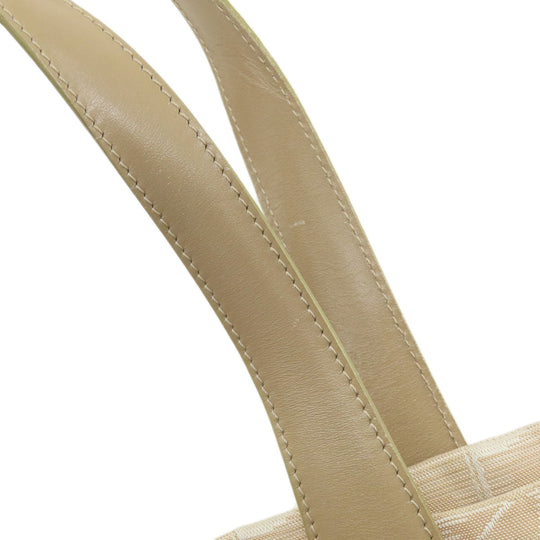 CHANEL Tote Bag Nylon jacquard beige New Travel Line MM
