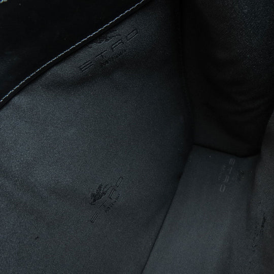 ETRO Tote Bag leather black logo
