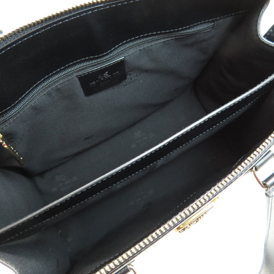 ETRO Tote Bag leather black logo