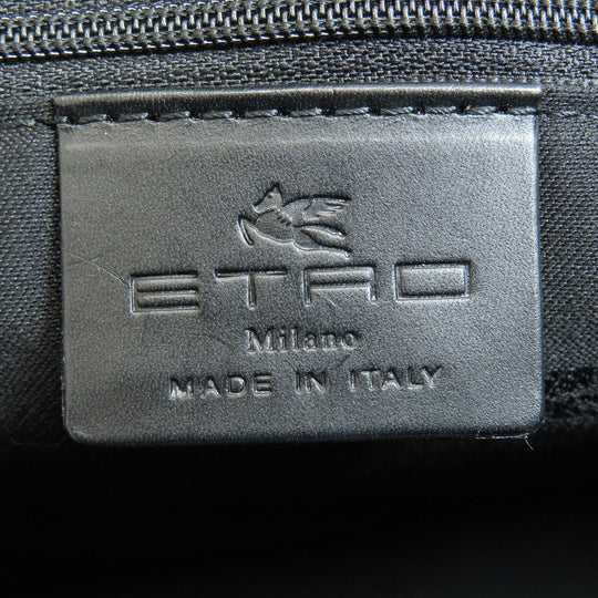 ETRO Tote Bag leather black logo
