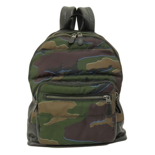 COACH Backpack F31319 Nylon, Leather multicolor camouflage mens(Unisex) Used Authentic