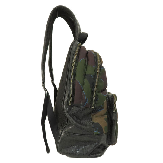 COACH Backpack F31319 Nylon, Leather multicolor camouflage mens(Unisex) Used Authentic