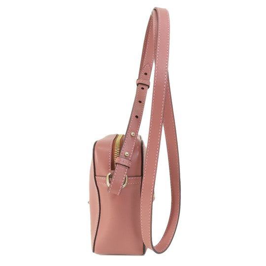 Anya Hindmarch Shoulder Bag leather pink Smiley