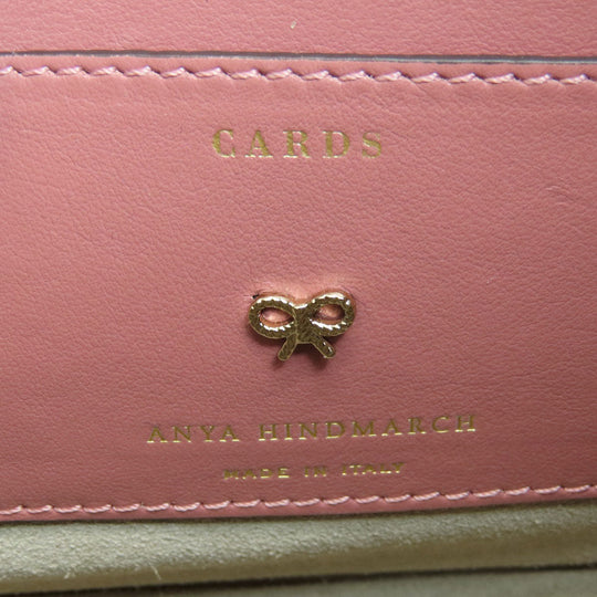 Anya Hindmarch Shoulder Bag leather pink Smiley