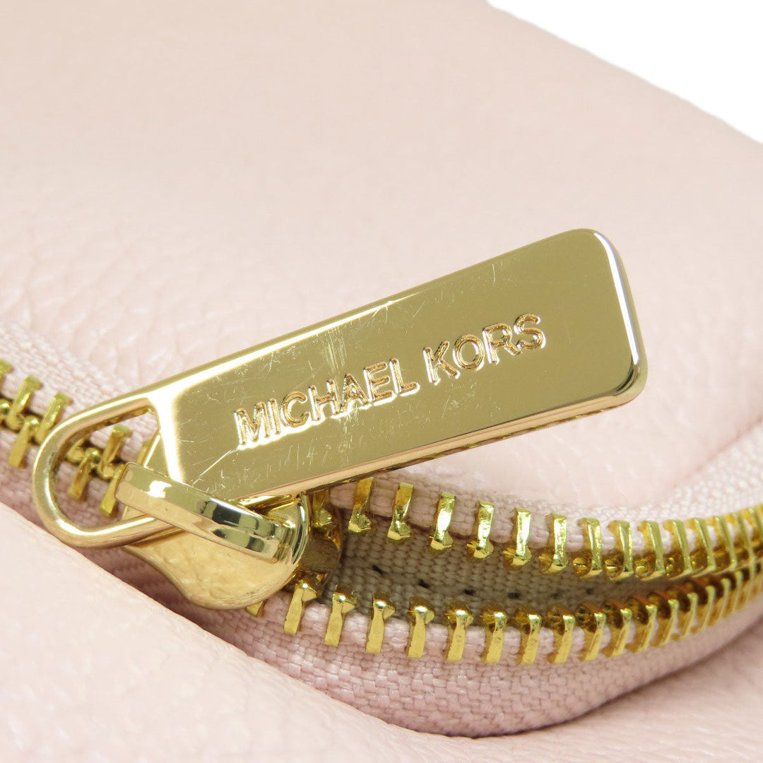 MICHAEL KORS Backpack leather pink logo Women Used Authentic