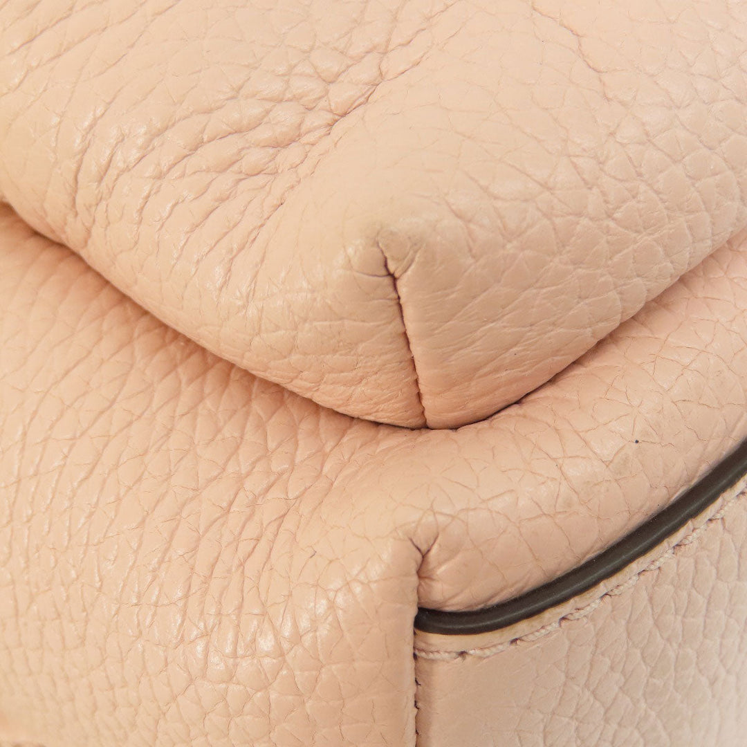 MICHAEL KORS Backpack leather pink logo Women Used Authentic