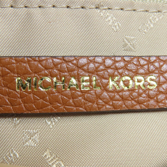MICHAEL KORS Shoulder Bag PVC Brown MK signature Women Used Authentic