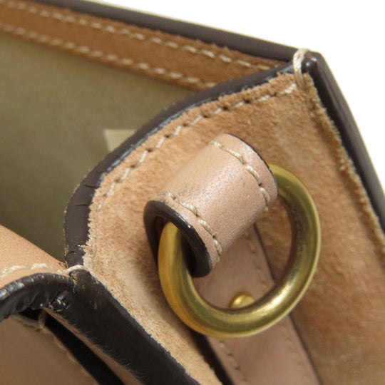 Chloe Handbag leather beige Nil Bracelet Bag 2WAY Women Used Authentic