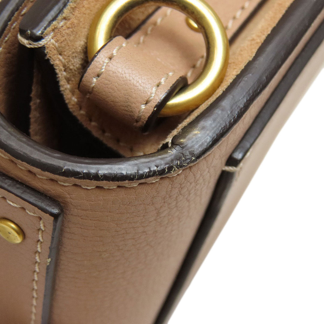Chloe Handbag leather beige Nil Bracelet Bag 2WAY Women Used Authentic