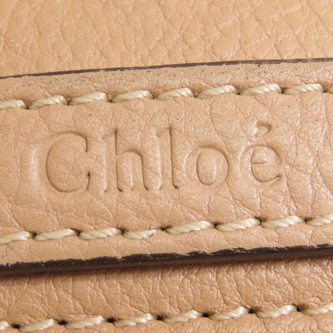 Chloe Handbag leather beige Nil Bracelet Bag 2WAY Women Used Authentic