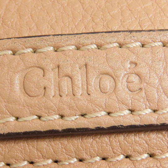 Chloe Handbag leather beige Nil Bracelet Bag 2WAY Women Used Authentic