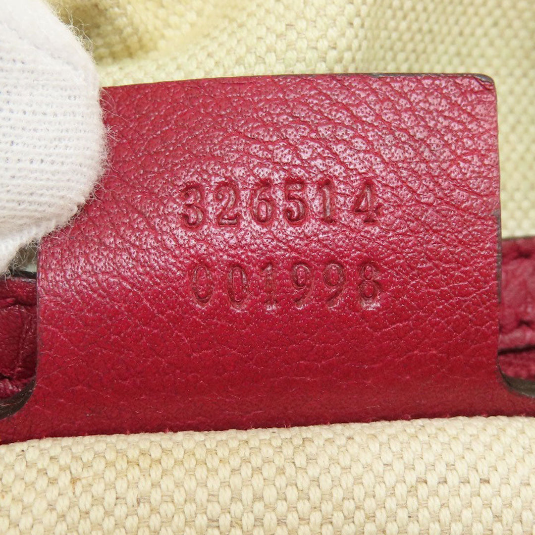 GUCCI Shoulder Bag 326514 canvas Brown GG one belt Women Used Authentic