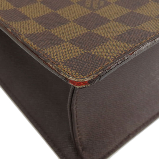 LOUIS VUITTON Tote Bag N51145 Damier canvas Brown ƒ”ƒFƒjƒX Damier ƒGƒxƒk Women Used Authentic