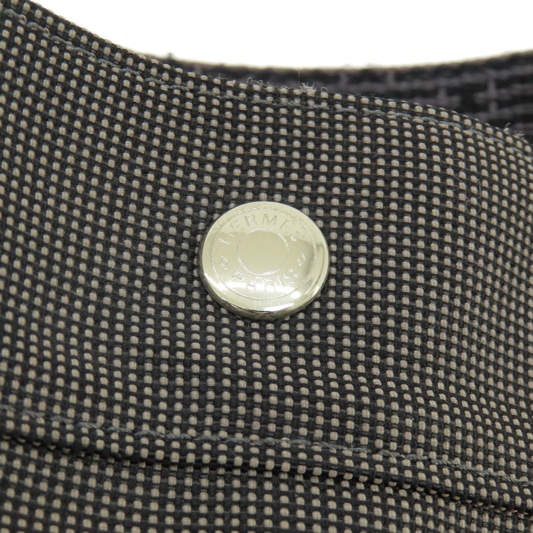 HERMES Tote Bag canvas gray Her LineMM