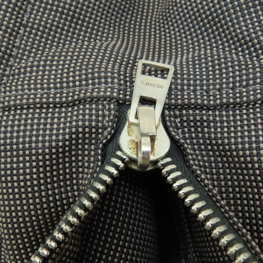 HERMES Tote Bag canvas gray Her LineMM