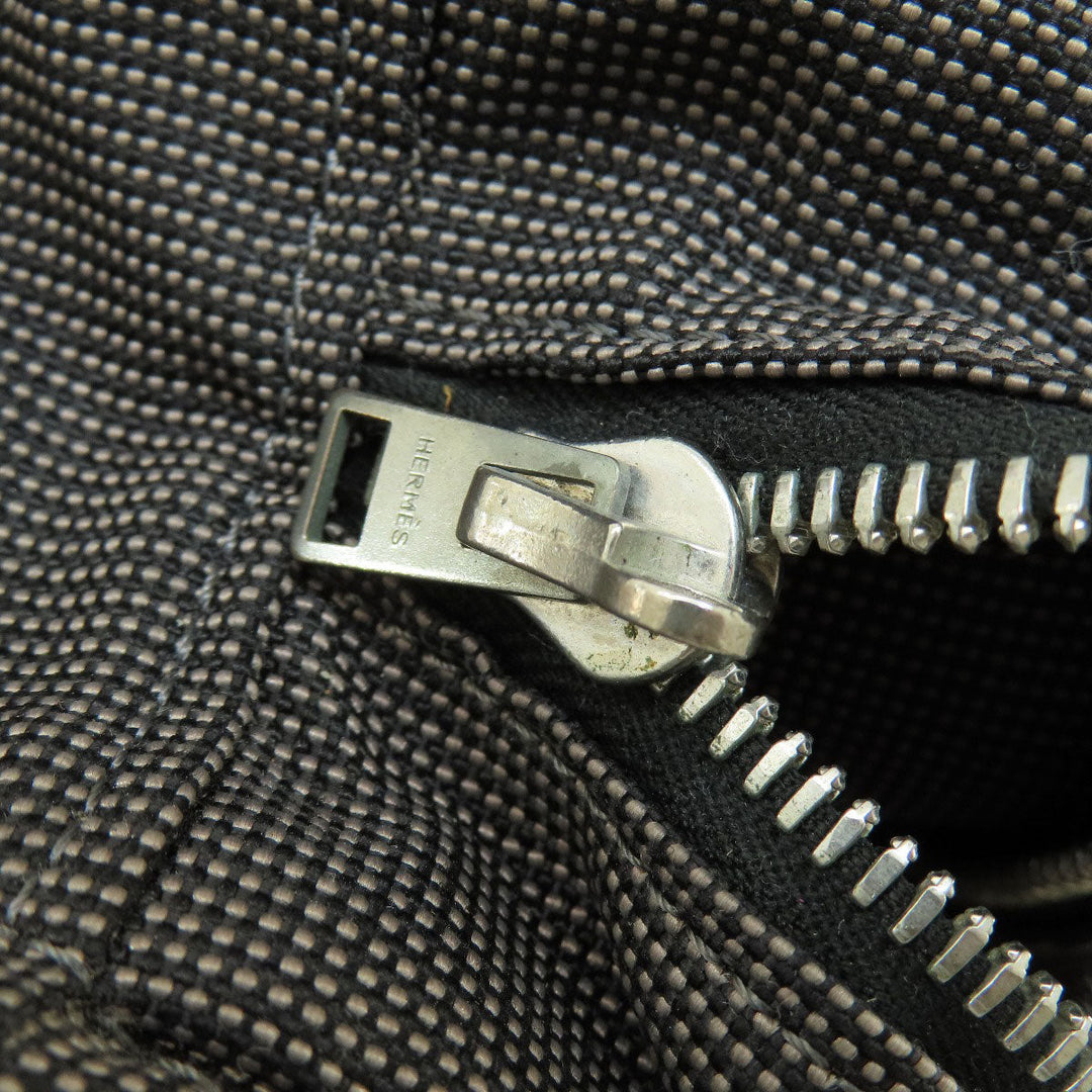 HERMES Tote Bag canvas gray Her LineMM