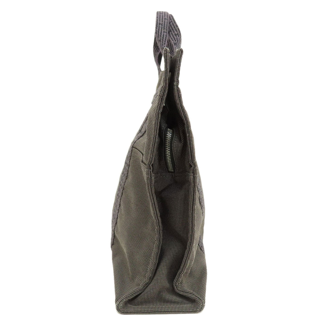 HERMES Tote Bag canvas gray Her LineMM