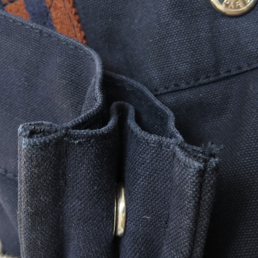 HERMES Tote Bag canvas Navy SackFool ToeMM