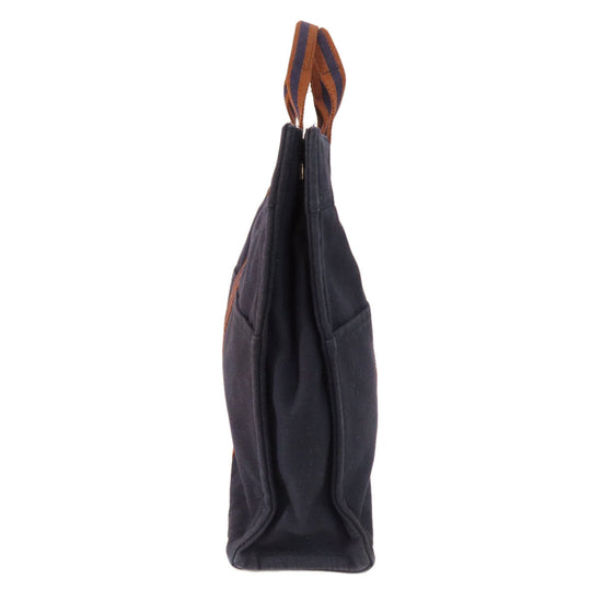 HERMES Tote Bag canvas Navy SackFool ToeMM